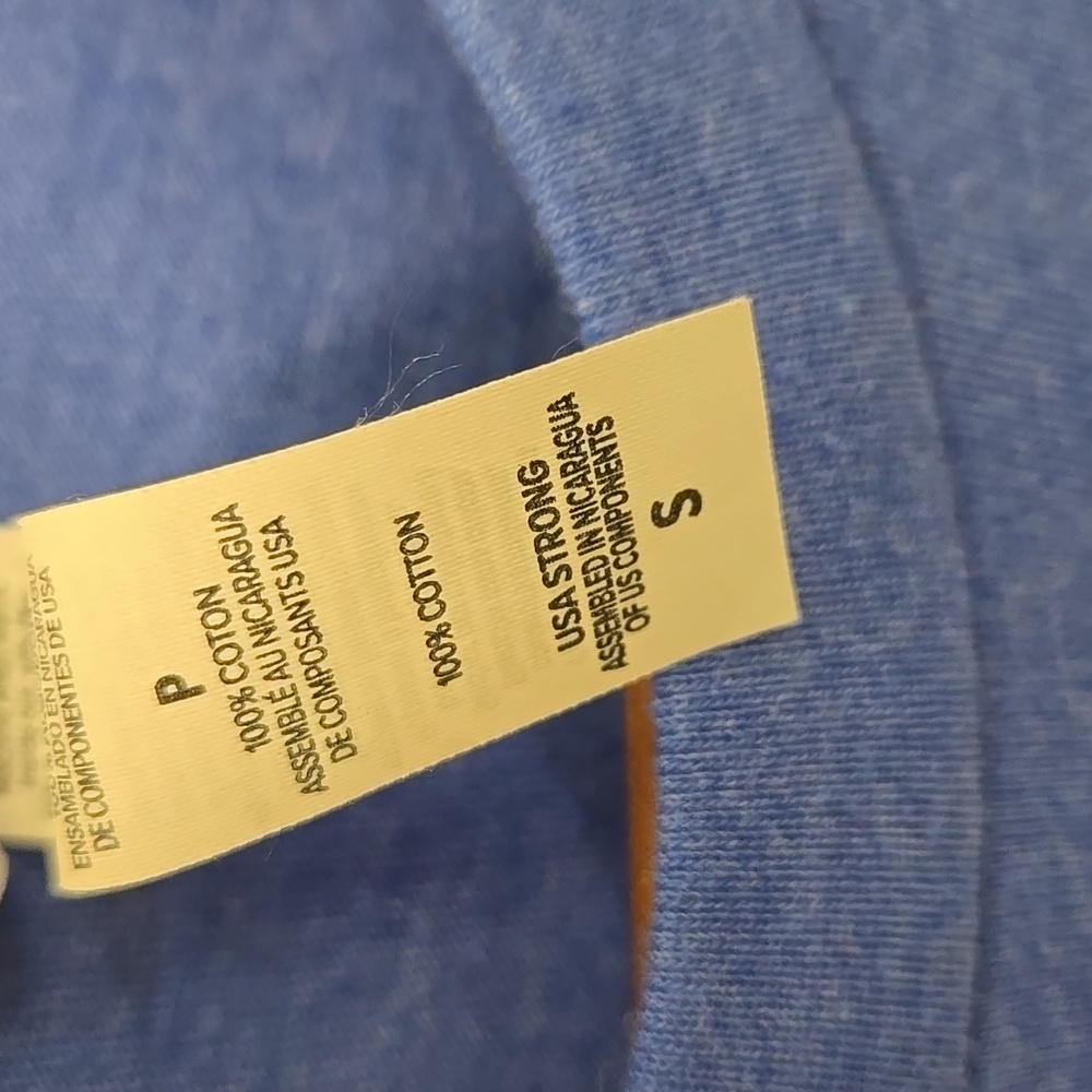 Bella Canvas Blue Tee with White Graphic - Picture 4 of 5
